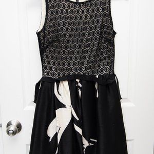 Fit and Flare Lace Top Dress